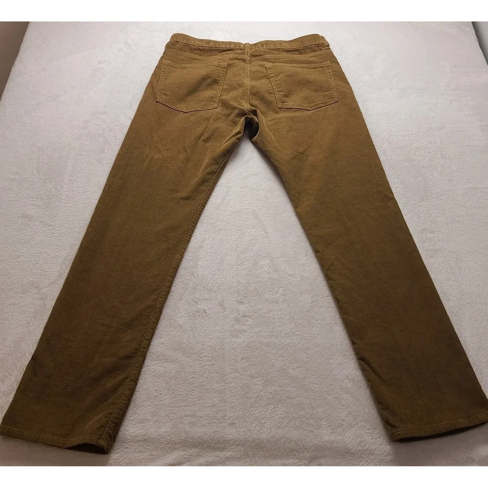 J. Crew 770 Straight Fit Corduroy Pants Men's 32x32 Brown Fine Wale 5-Pocket